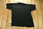 Vintage 1980s Make It With Mushrooms Embroidered Graphic T-Shirt