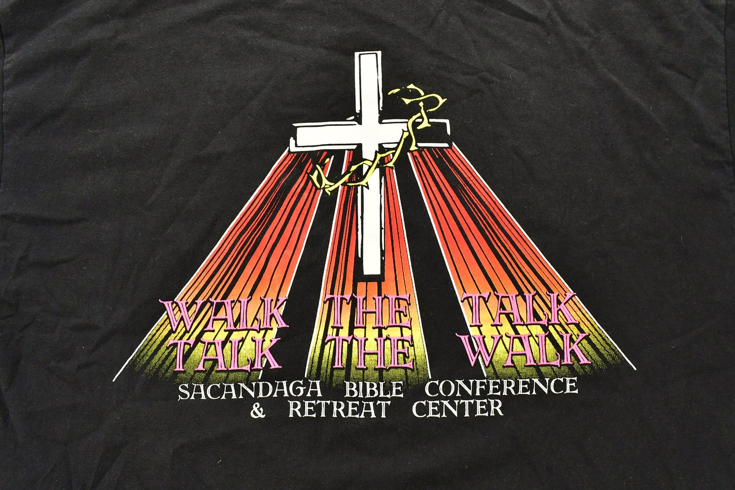 Vintage 1990s Sacandaga Bible Conference & Retreat Center T-Shirt / Religious T Shirt / Streetwear / Retro / Single Stitch / Made In USA