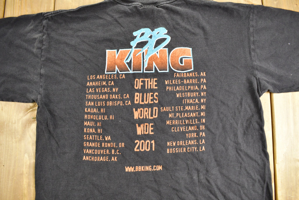 Vintage 2001 BB King Of The Blues World Tour T-shirt