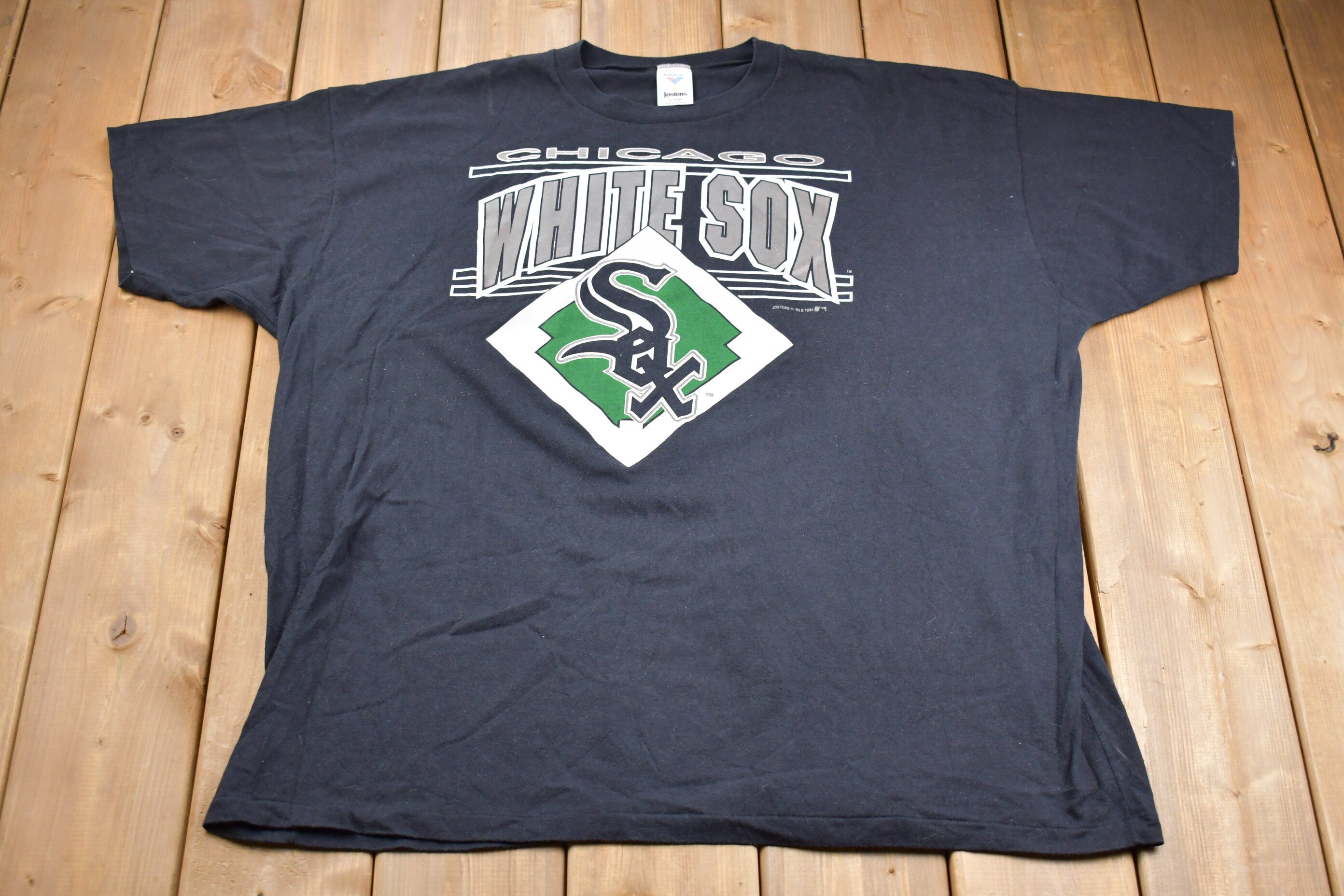 Vintage 1991 Chicago White Sox MLB Baseball Jostens Graphic T-Shirt