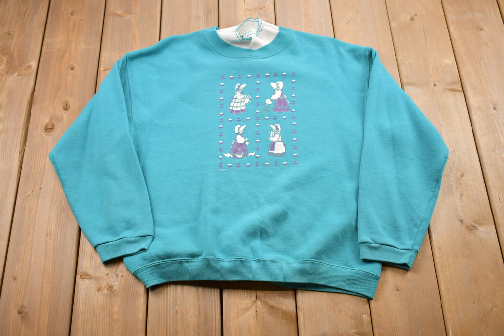 Vintage 1990s Nutmeg Lady Collared Sweatshirt