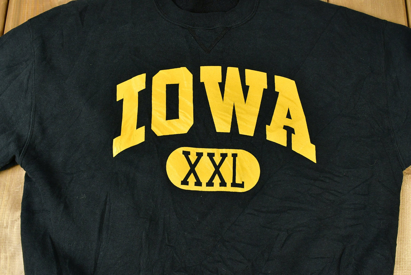 Vintage 1990s University of Iowa State Collegiate Crewneck / Russell Athletics / NCAA Sweatshirt / Sportswear / Americana / Made In USA