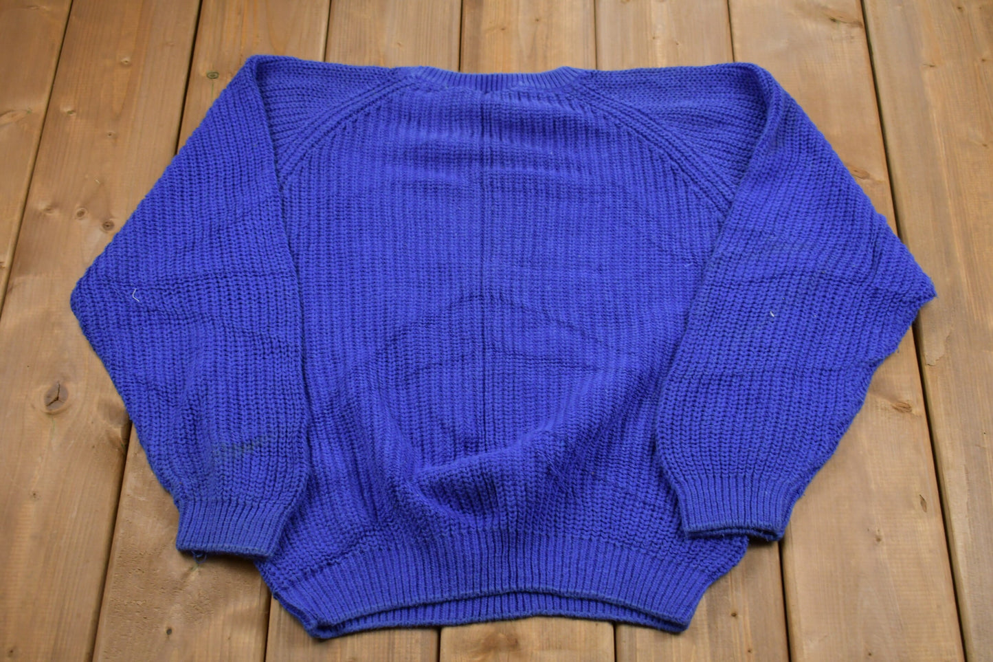 Vintage 1980s Jason Maxwell Knitted Sweater / Vintage 80s Crewneck / Pattern Sweater / Outdoor / Hand Knit / Pullover Sweatshirt