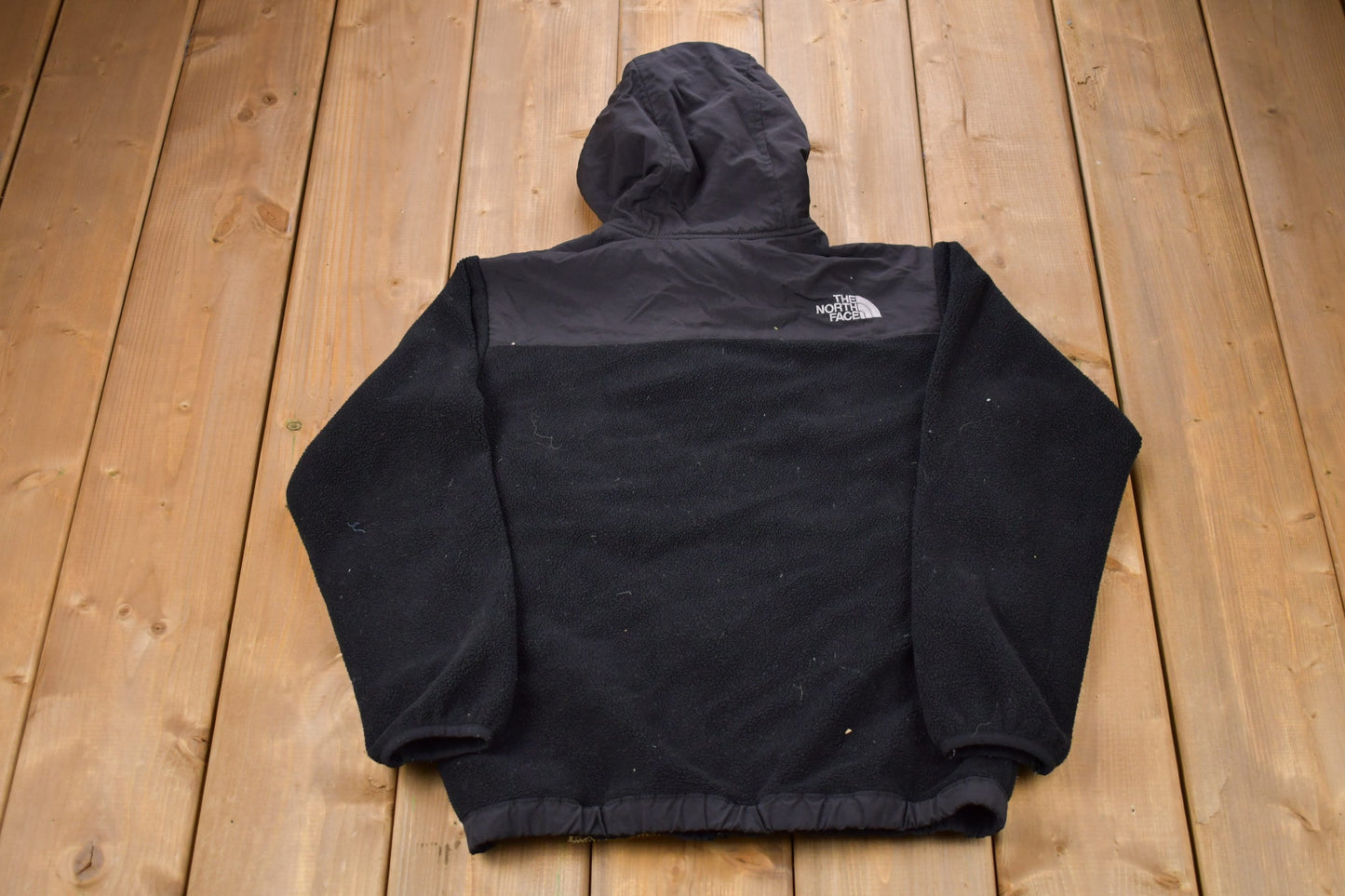 Vintage 1990s Youth The North Face Denali Fleece Hoodie / Sportswear / 90s Full Zip Hoodie / Streetwear / Athleisure / Hiking / 90s TNF