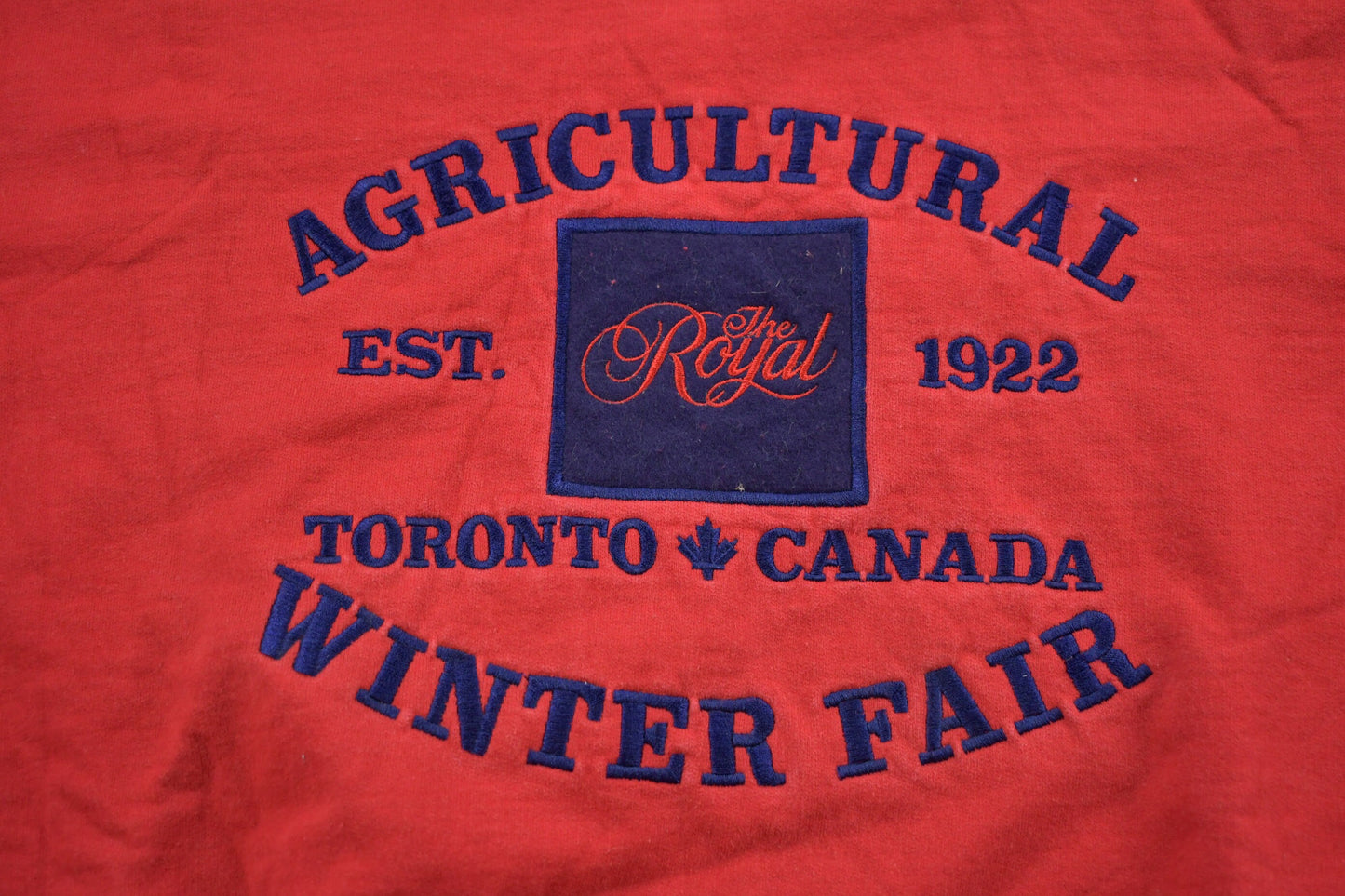 Vintage 1990s Agriculture Winter Fair Embroidered Sweatshirt / 90s Crewneck / Souvenir / Athleisure / Streetwear / Made In Canada / Toronto