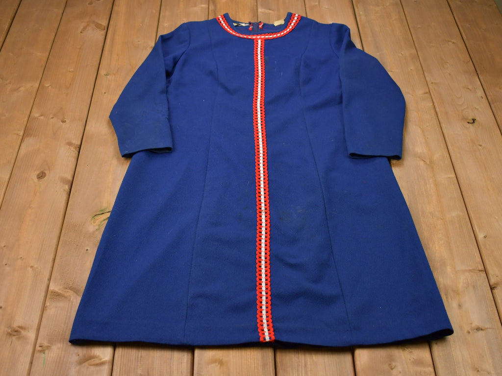 Vintage 1960s Flutterbye Wool Dress