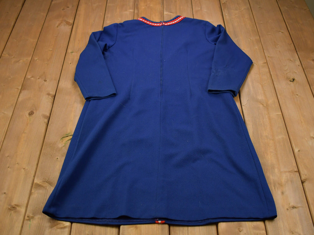 Vintage 1960s Flutterbye Wool Dress