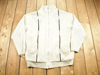 Vintage 1990s 3D Cable Knit Full Zip Sweater