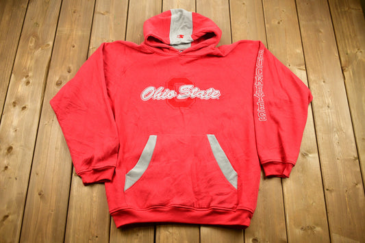 Vintage 1990s University Of Ohio State Buckeyes Starter Hoodie / Vintage Sweater / Athletic Pullover / Starter / Color Block / BS5