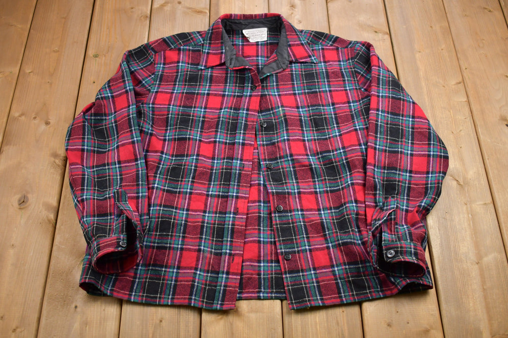 Vintage 1950s Pendleton Pure Wool Made In USA Button Up Shirt