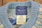 Vintage 1980s Woolrich Abstract Print Wool Sweater