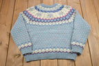 Vintage 1980s Woolrich Abstract Print Wool Sweater