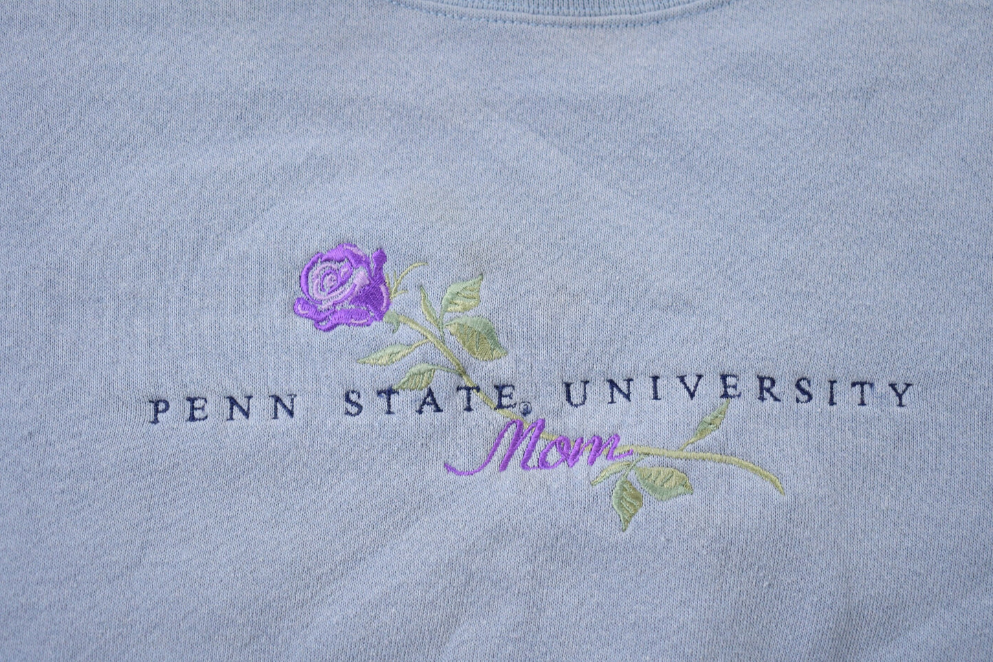 Vintage 1990s Jansport University of Penn State Collegiate Crewneck / Embroidered / NCAA Sweatshirt / Sportswear / Americana / Floral Print