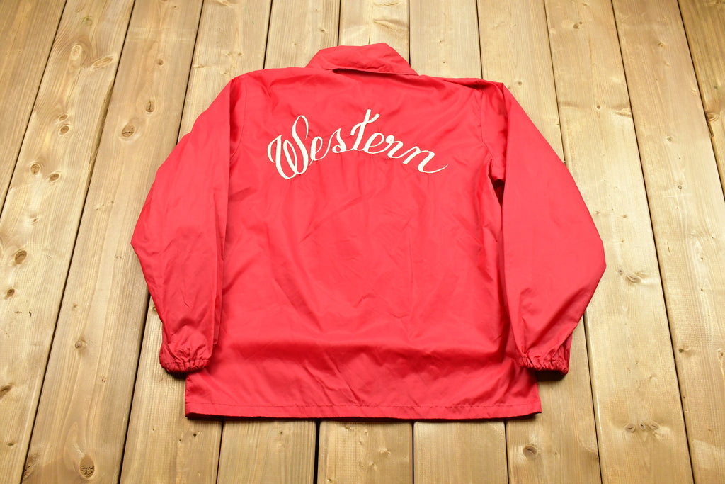 Vintage 1970s Western Embroidered Pla-Jac By Dunbrooke Windbreaker