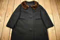 Vintage 1960s Fortsman Full Length Fur Collar Coat