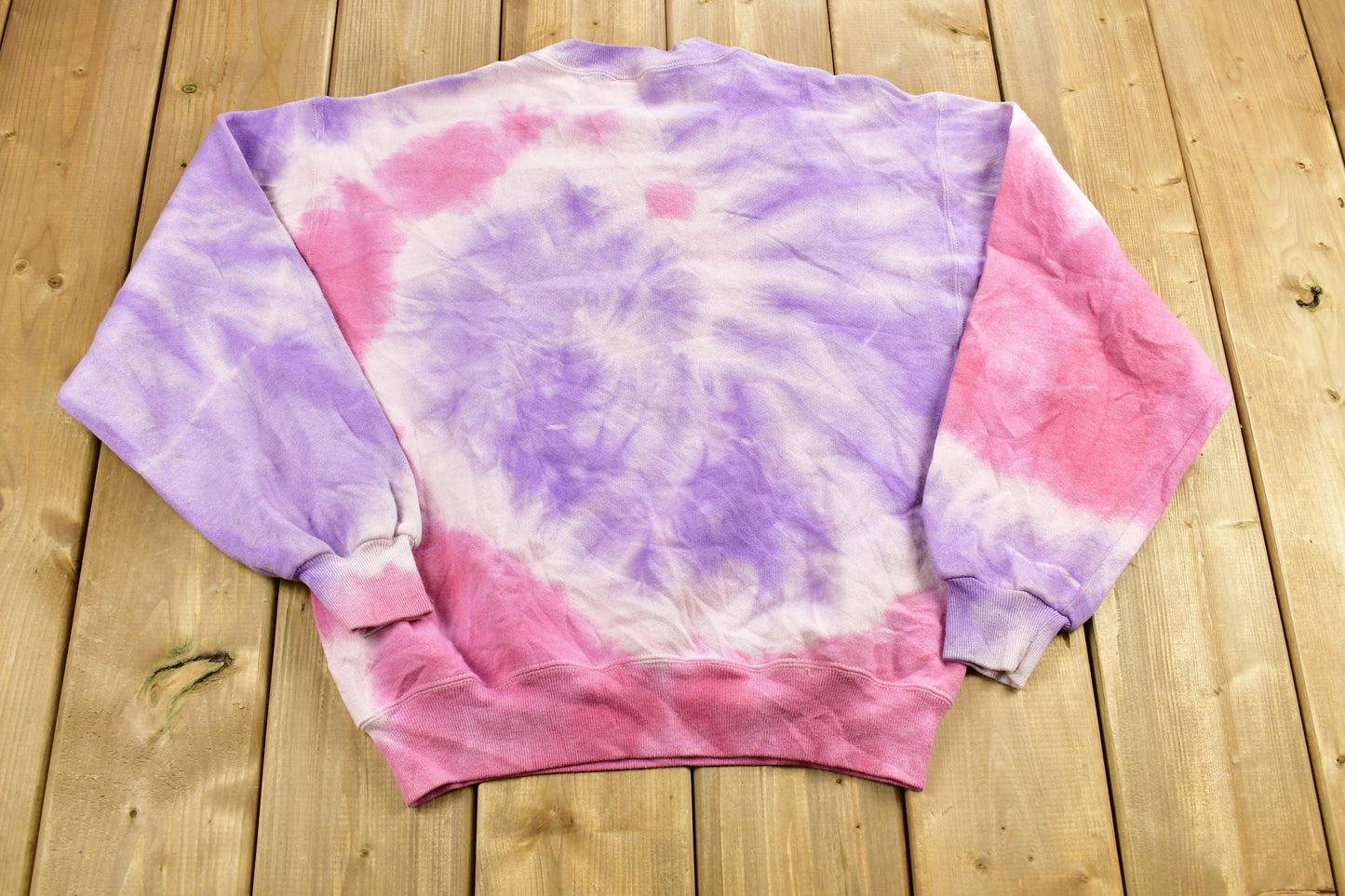 Vintage 1995 Miniature Pincer Tie Dye Cute Crewneck / 90s Crewneck / Grandma Sweater / American Streetwear / Made In USA / Puppy Sweater