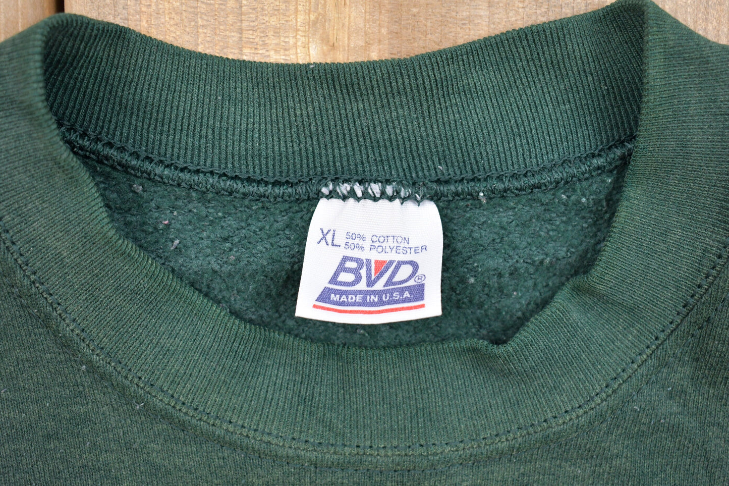 Vintage 1990s BVD Made In USA Crewneck Sweatshirt / 90s Crewneck / Souvenir / Athleisure / Streetwear / Blank Sweatshirt