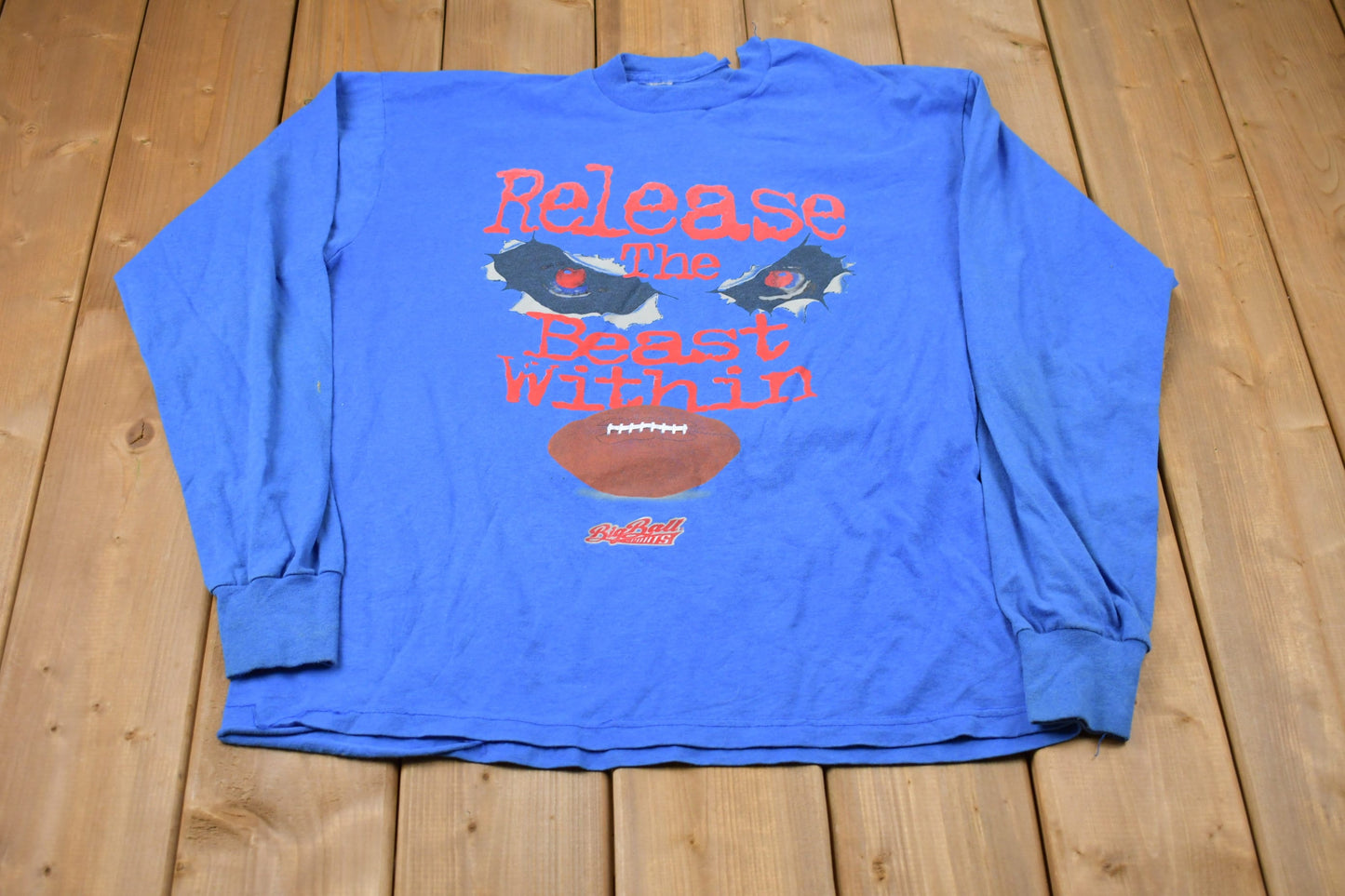 Vintage 1990s Release The Beast Within Longsleeve T-Shirt / 90s Crewneck / Souvenir / Athleisure / Streetwear / Travel And Tourism