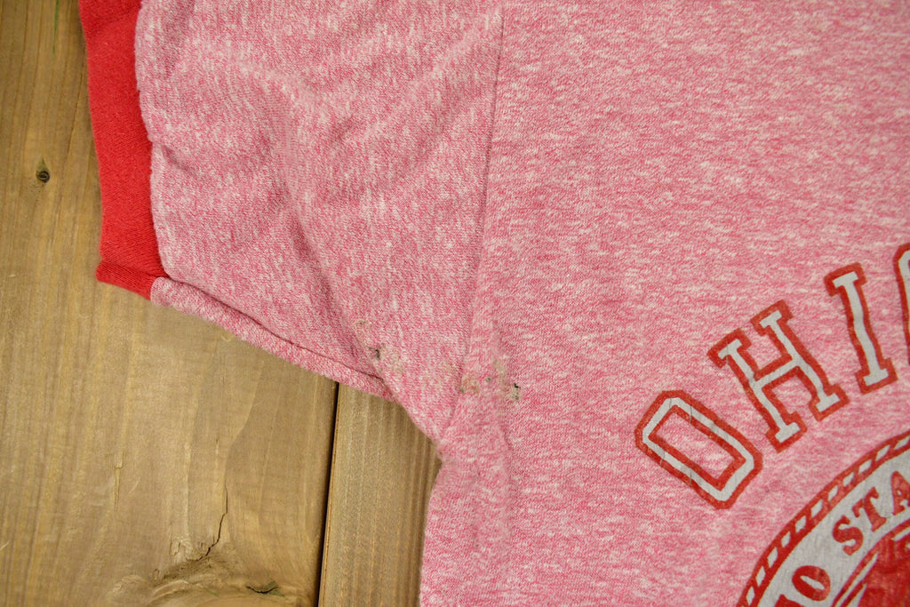 Vintage 1970s Champion University of Ohio State Collegiate Ringer T-Shirt