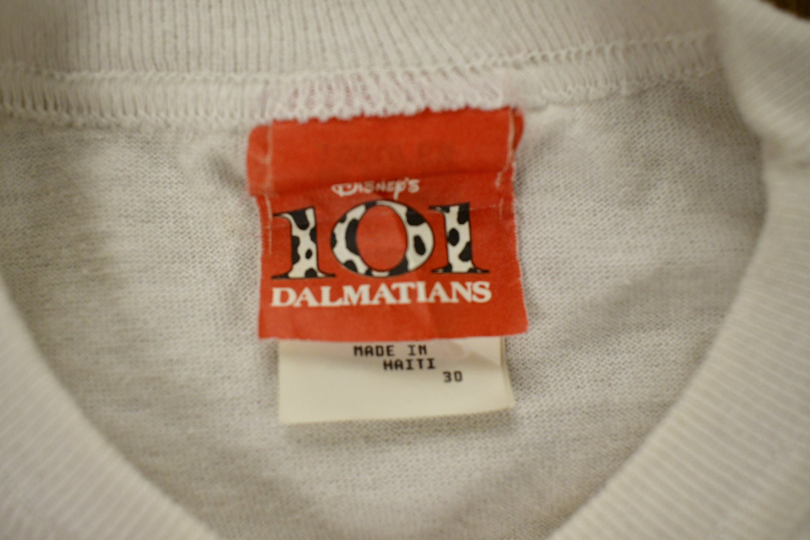 Vintage 1990s 101 Dalmatians Disney Movie Youth Size Promo T-Shirt