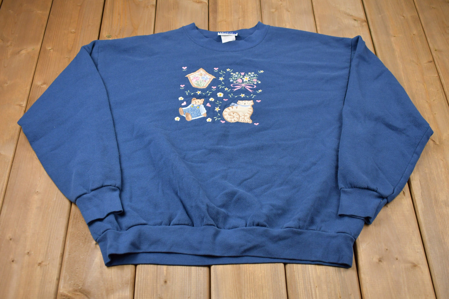 Vintage 1990s Endless Designs Cute Kitten Crewneck