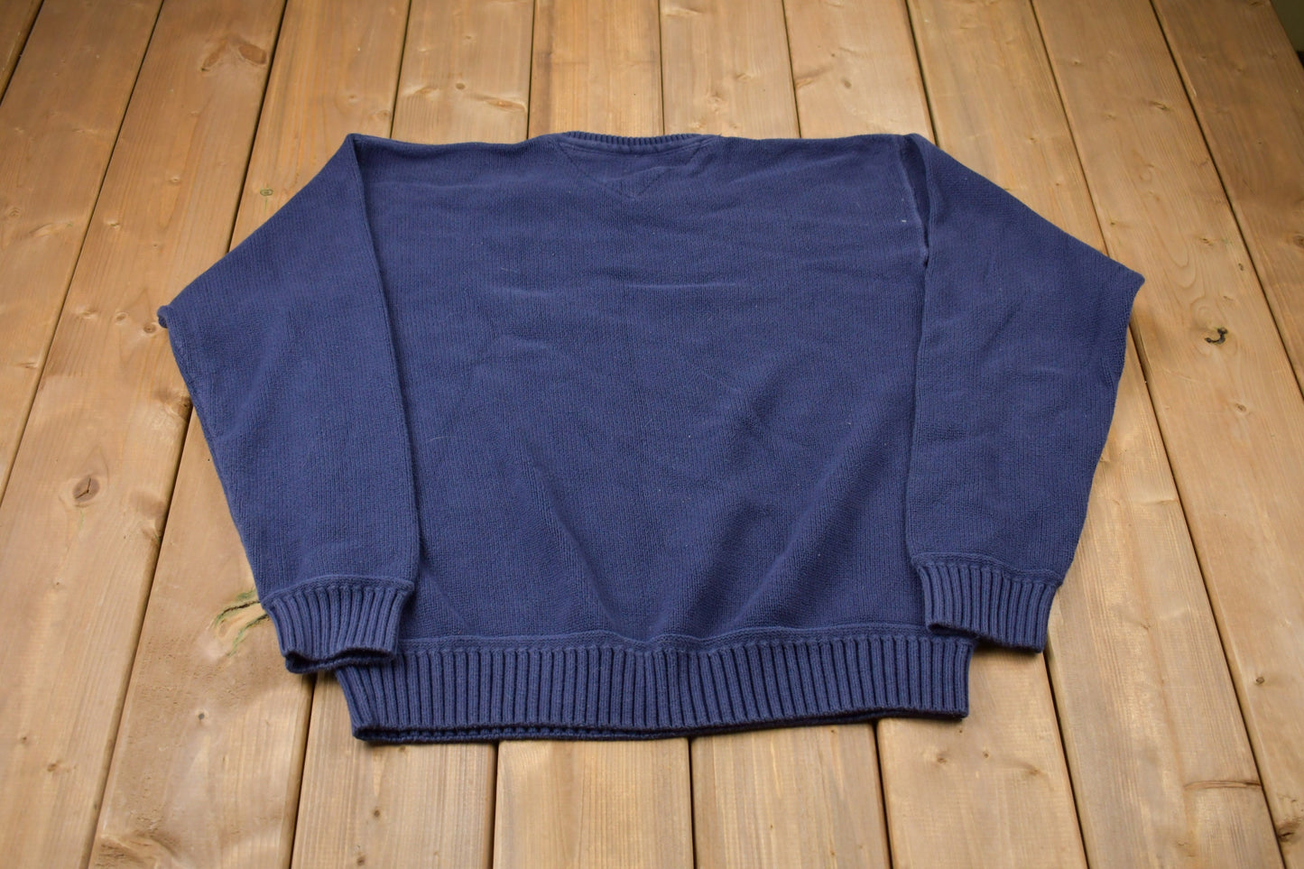 Vintage 1990s Tommy Hilfiger Embroidered Knitted Sweater