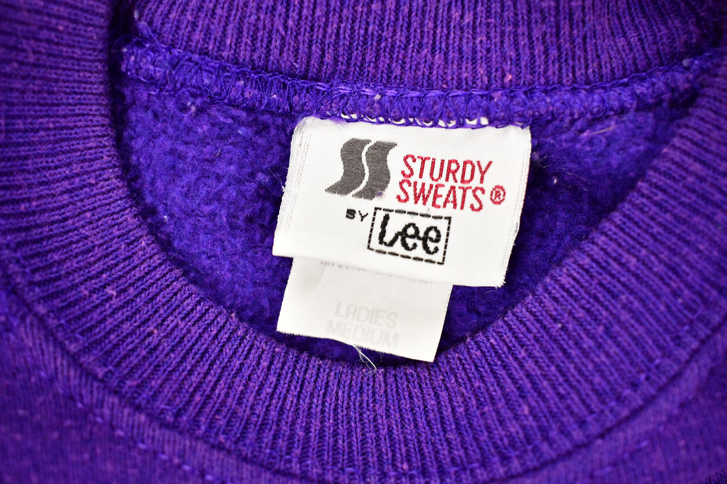 Vintage 1980s Sturdy Sweats By Lee Raglan Cut Blank Crewneck Sweatshirt / 90s Crewneck / Ladies Sweater / Streetwear / Purple Blank