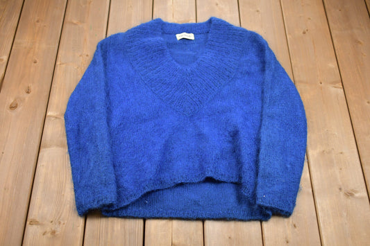 Vintage 1990s Jane Irwill V-Neck Knitted Sweater