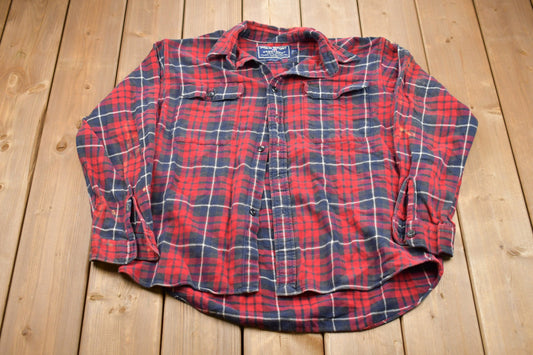 Vintage 1990s Polo Sport Sportsman Plaid Button Up Shirt