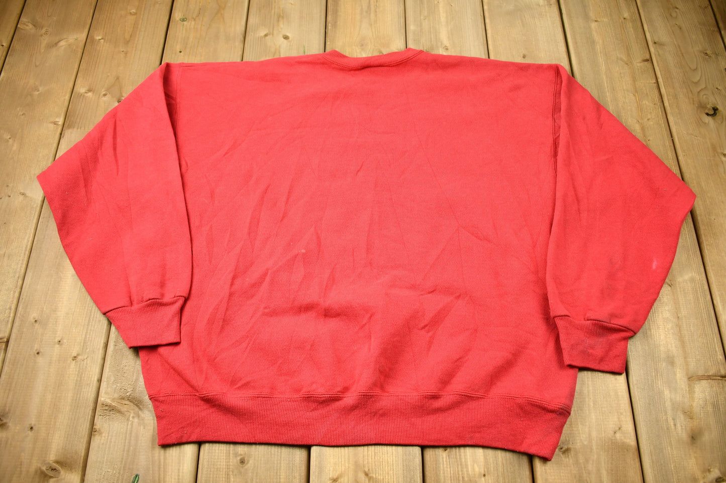 Vintage 1980s Hanes Premium Weight Blank Red Crewneck Sweatshirt