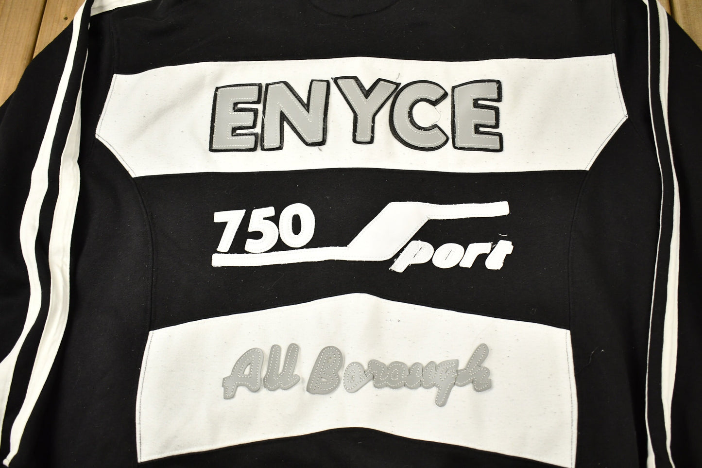 Vintage 1990s Enyce 750 Sport Full Zip Patchwork Sweatshirt