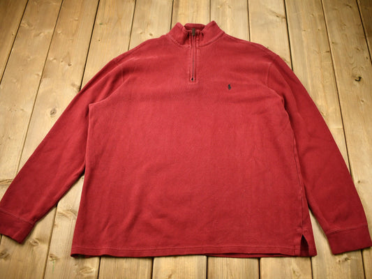 Vintage 1990s Polo Ralph Lauren Quarter Zip Sweatshirt