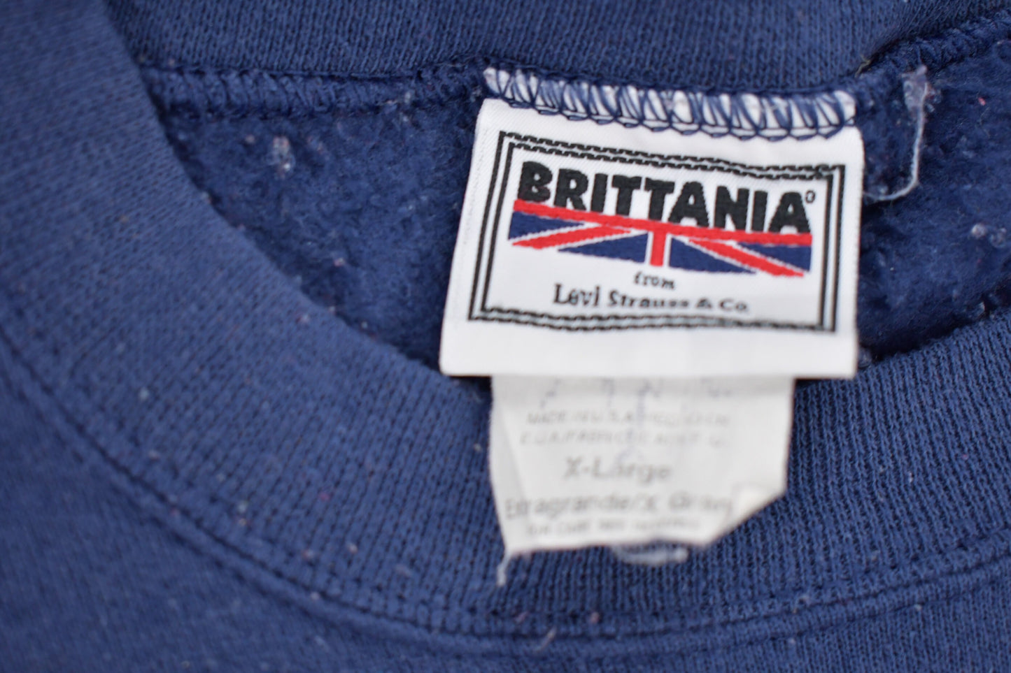 Vintage 1990s Brittania By Levi's Strauss Crewneck Sweatshirt / 90s Crewneck / Souvenir / Athleisure / Streetwear / Vintage Levi's Crewneck