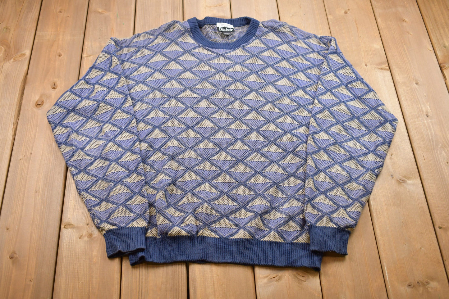 Vintage 1980s Stanley Blacker Knitted Sweater