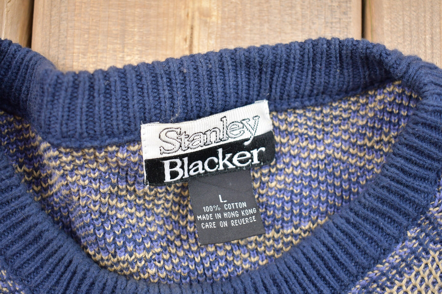 Vintage 1980s Stanley Blacker Knitted Sweater