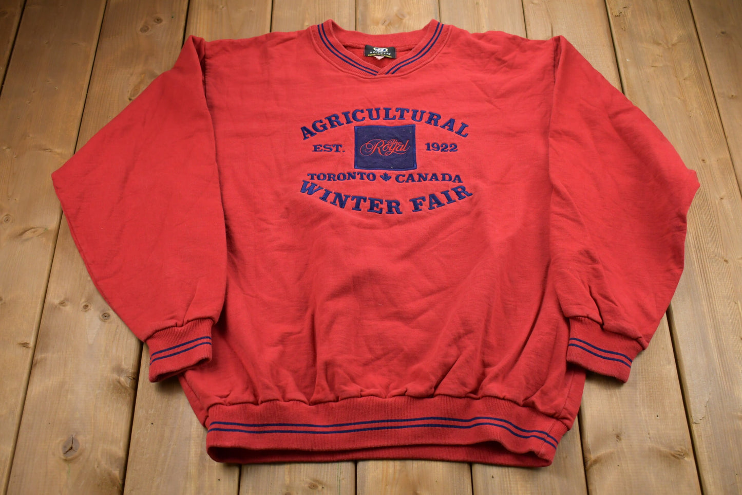 Vintage 1990s Agriculture Winter Fair Embroidered Sweatshirt / 90s Crewneck / Souvenir / Athleisure / Streetwear / Made In Canada / Toronto