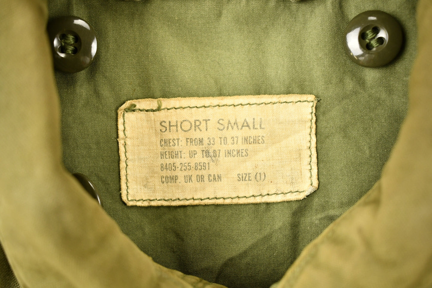 Vintage 1953 Authentic Military Field Jacket