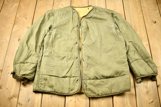 Vintage 1953 100% Wool Lining Authentic Military Jacket Liner