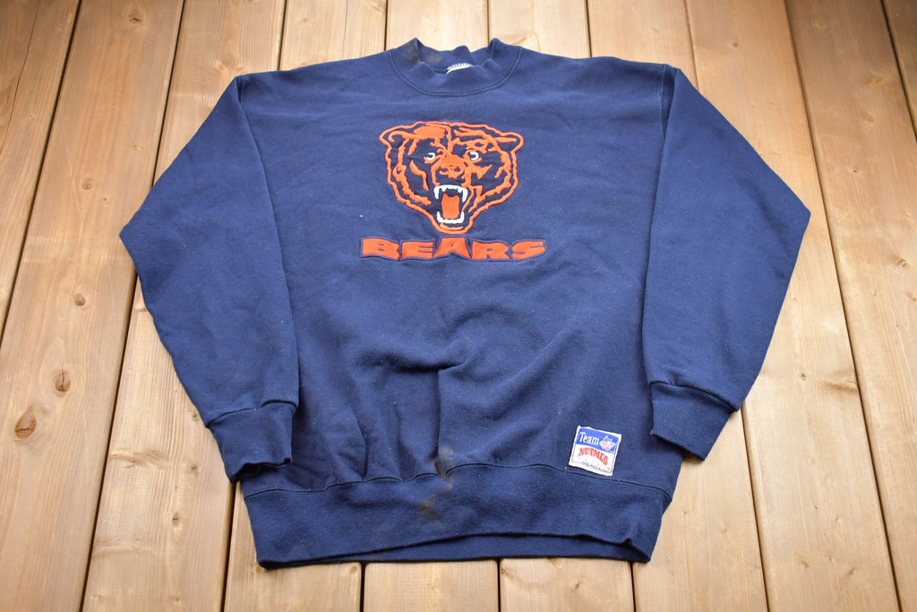 Vintage 1990s Nutmeg Chicago Bears NFL Embroidered Crewneck Sweatshirt