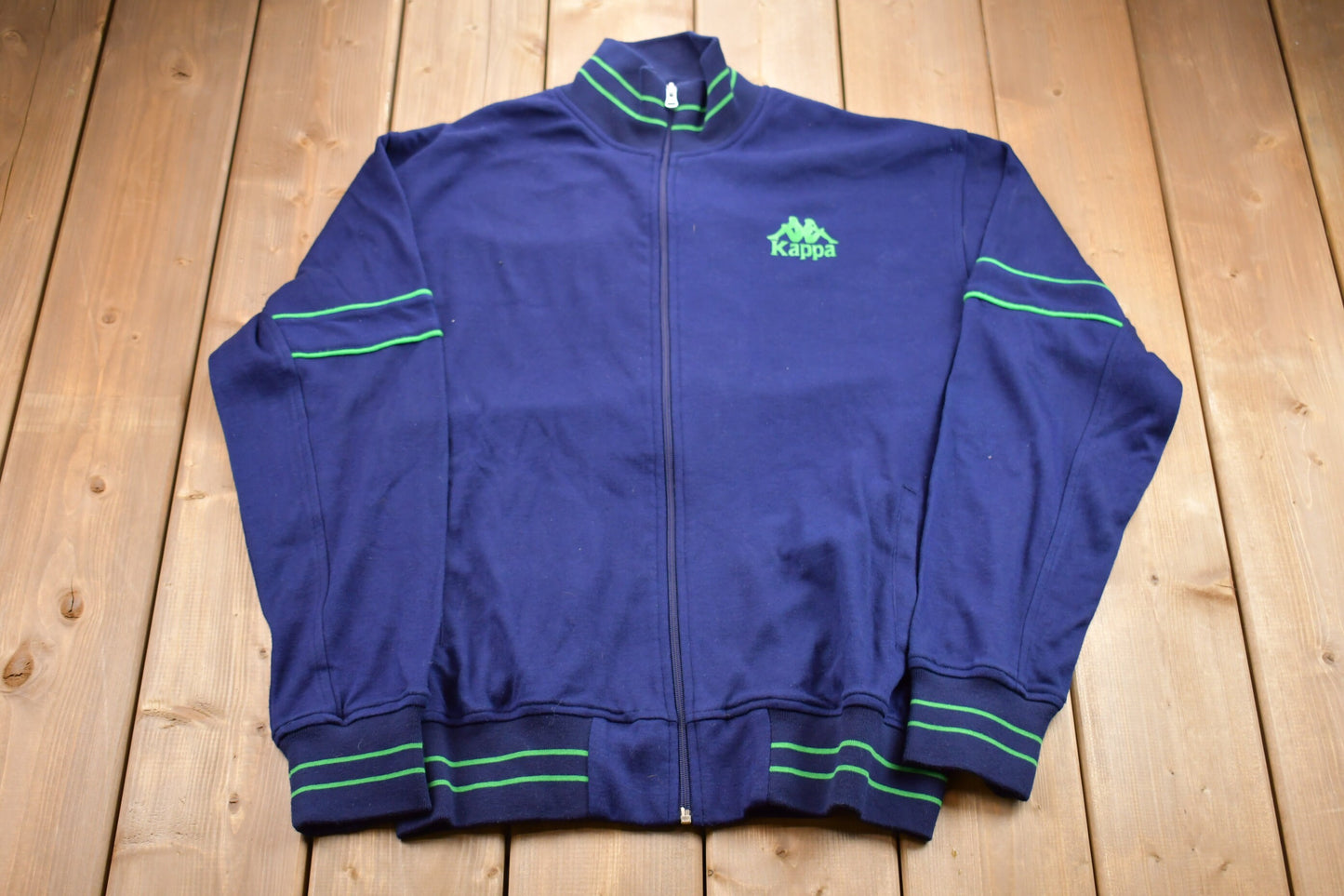 Vintage 1990s Kappa Full Zip Sweatshirt / 90s Kappa/ Souvenir / Athleisure / Streetwear / Vintage Kappa / 90s Zip Up Sweater