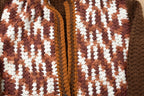 Vintage 1960s Crochet Knitted Sweater
