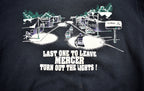 Vintage 1990s "Last One To Leave Mercer Turn Out The Lights!" Crewneck , Streetwear , Delta , Retro Style , Made In USA , Mercer Souvenir