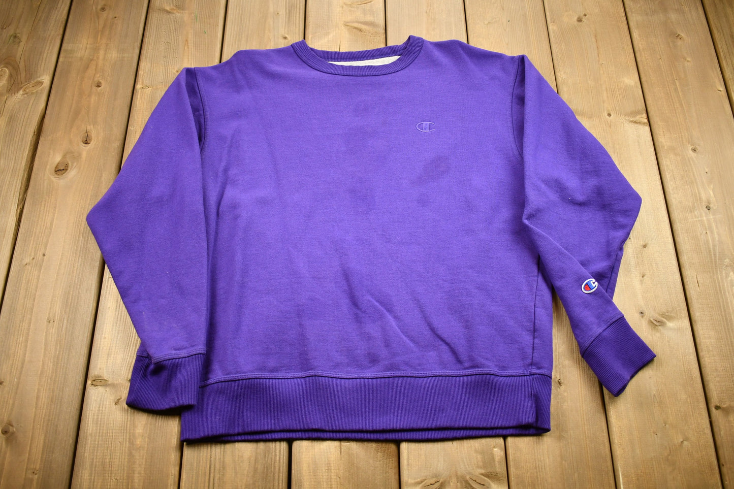 Vintage Champion Embroidered Logo Crewneck