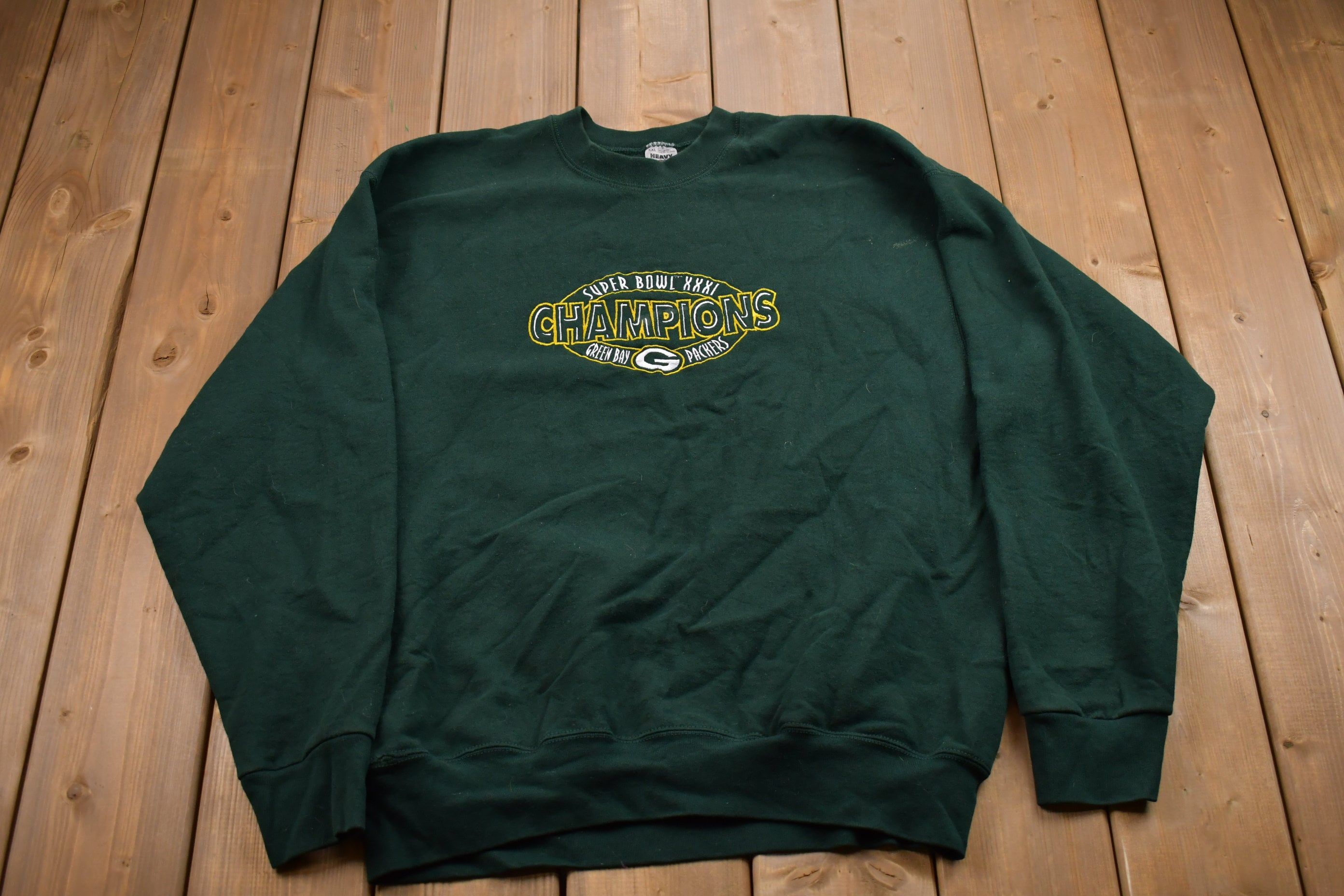 Vintage 1990s Greenbay Packers Superbowl XXXI Crewneck