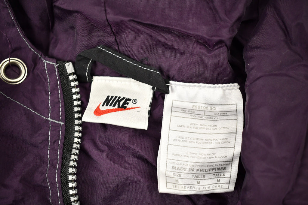 Vintage 1990s Nike Big Swoosh Full Zip Color Block Windbreaker Jacket