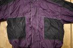 Vintage 1990s Nike Big Swoosh Full Zip Color Block Windbreaker Jacket