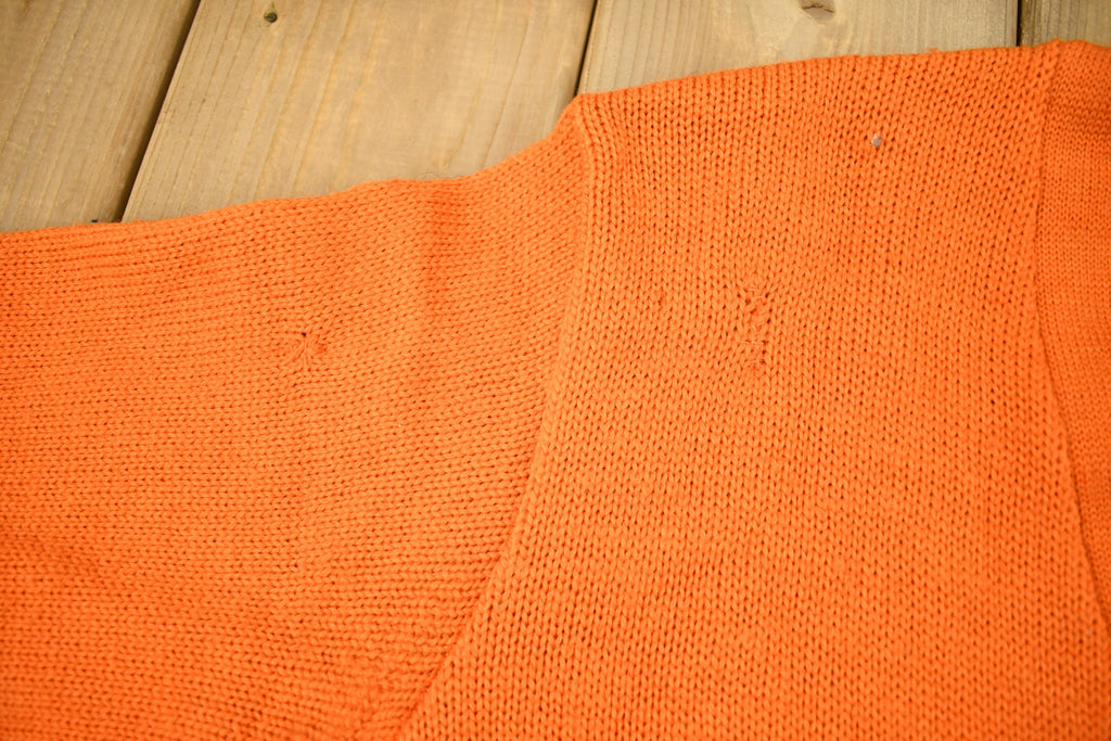 Vintage 1950s 100% Wool Collegiate Cardigan Knit Sweater