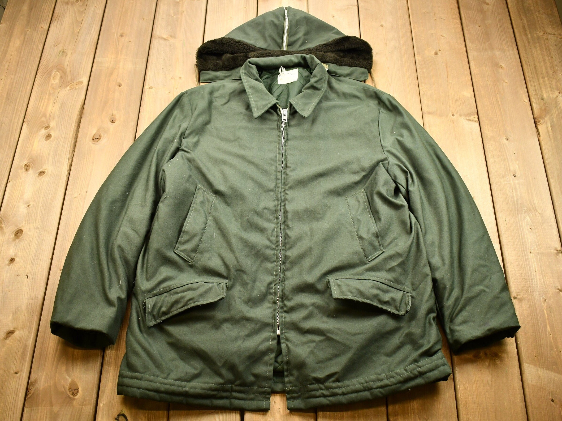 Vintage 1970s Sears Roebuck Work Clothing Winter Jacket