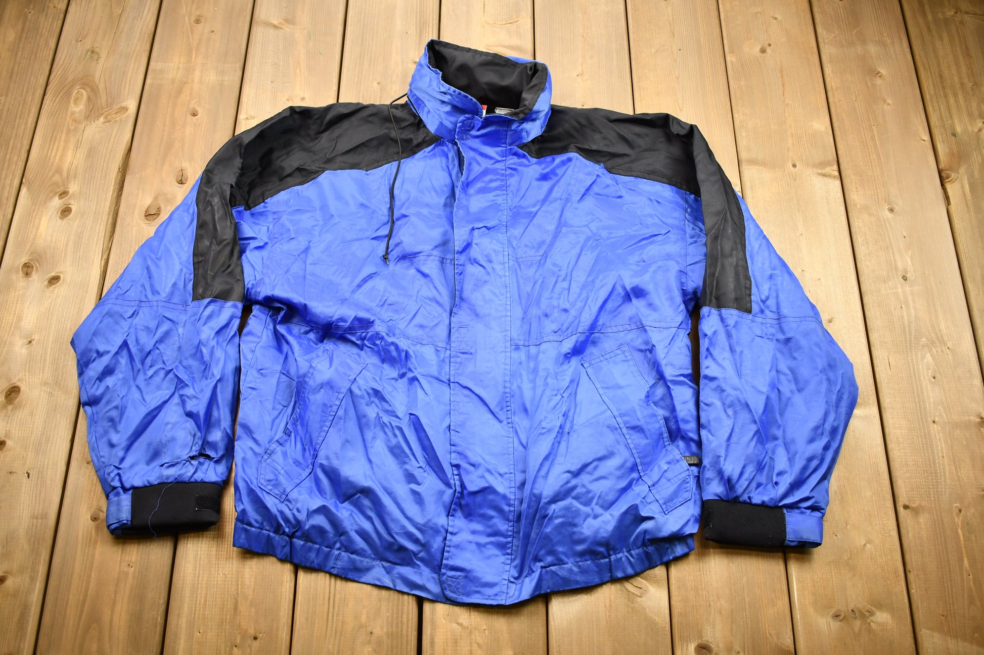 Vintage 1990s Marlboro Unlimited Color Block Windbreaker Jacket