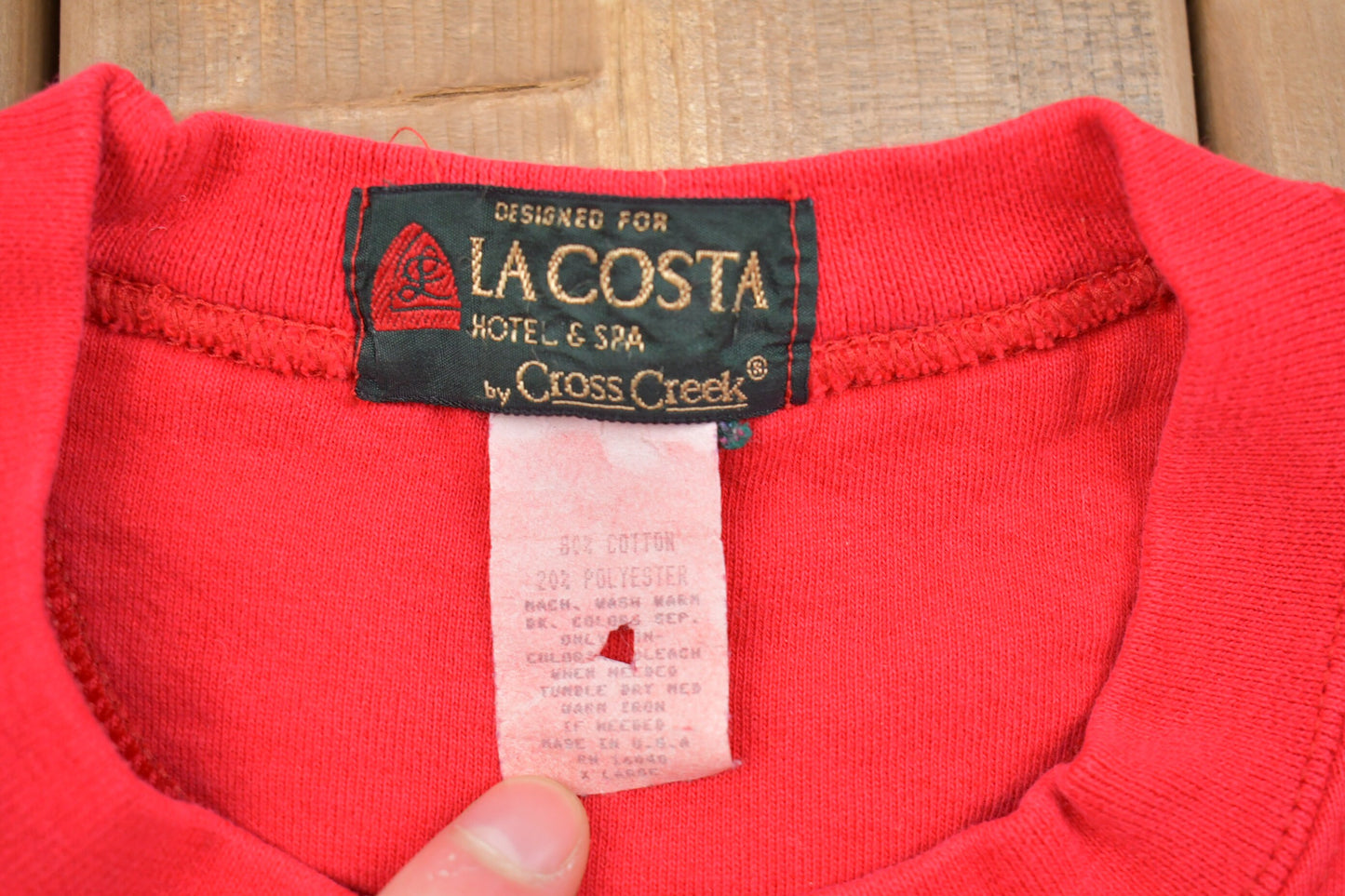 Vintage 1990s Rancho La Costa Embroidered Sweatshirt / 90s Crewneck / Souvenir / Athleisure / Streetwear / Made In USA / Hotel & Spa